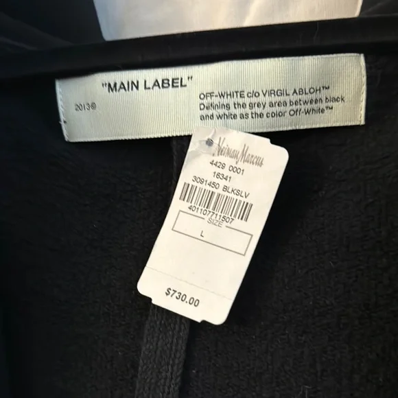 Off-White Black Tee with White Graphic